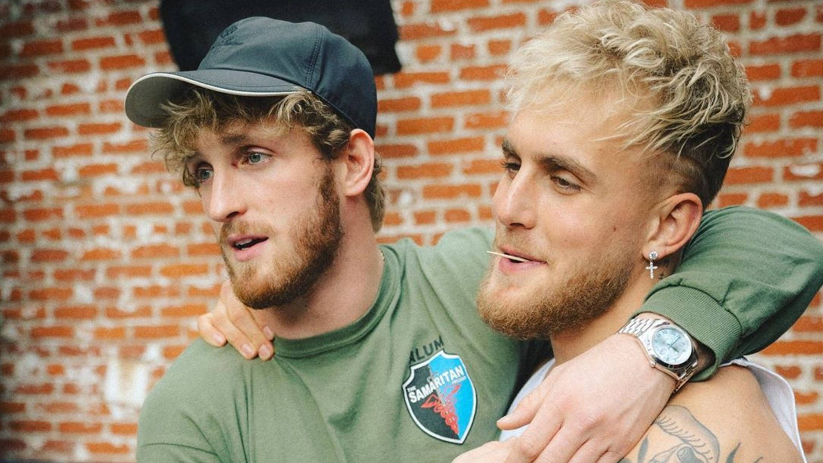 Logan Paul, bearded men, blonde hair, HD Desktop Wallpaper