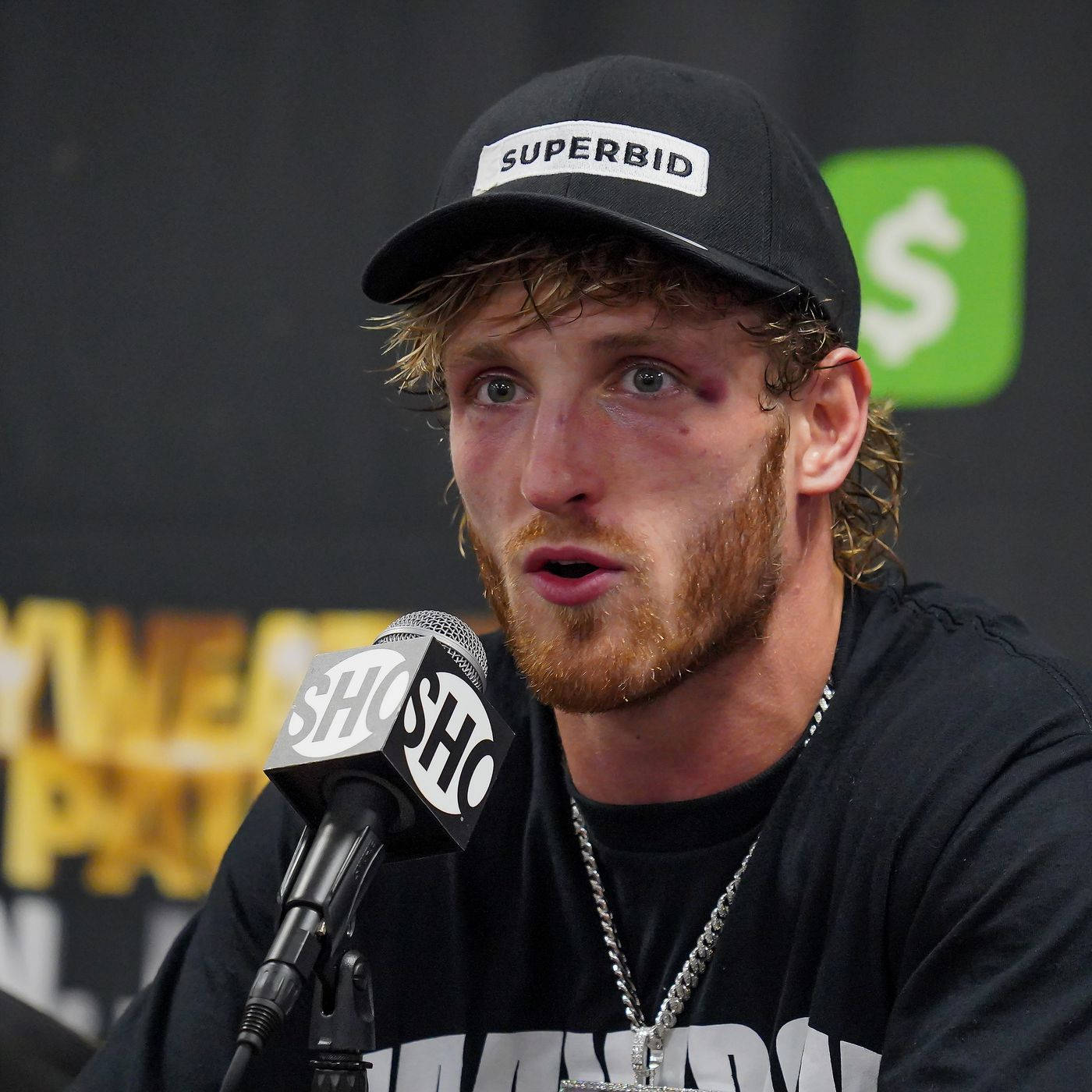 Logan Paul, boxing fight, press event, HD Desktop Wallpaper