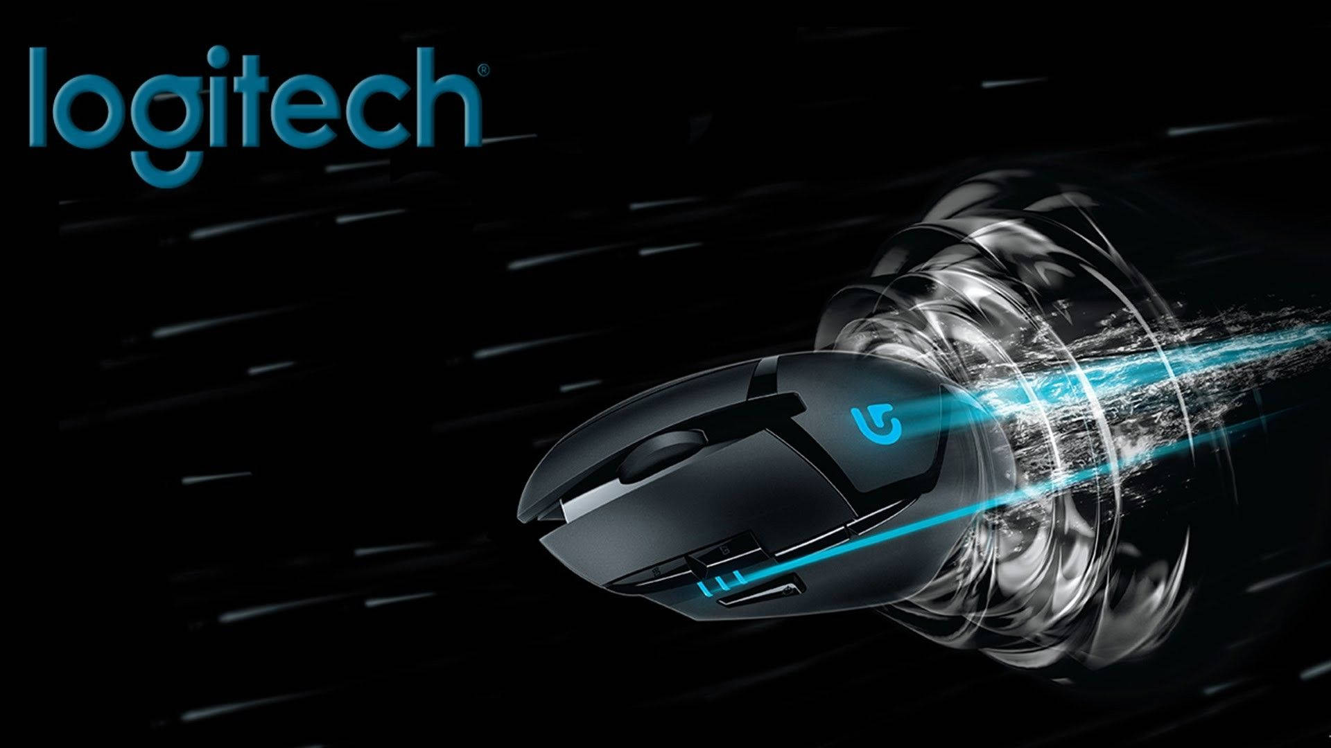 Logitech, gaming mouse, sleek black, Full HD Desktop Wallpaper