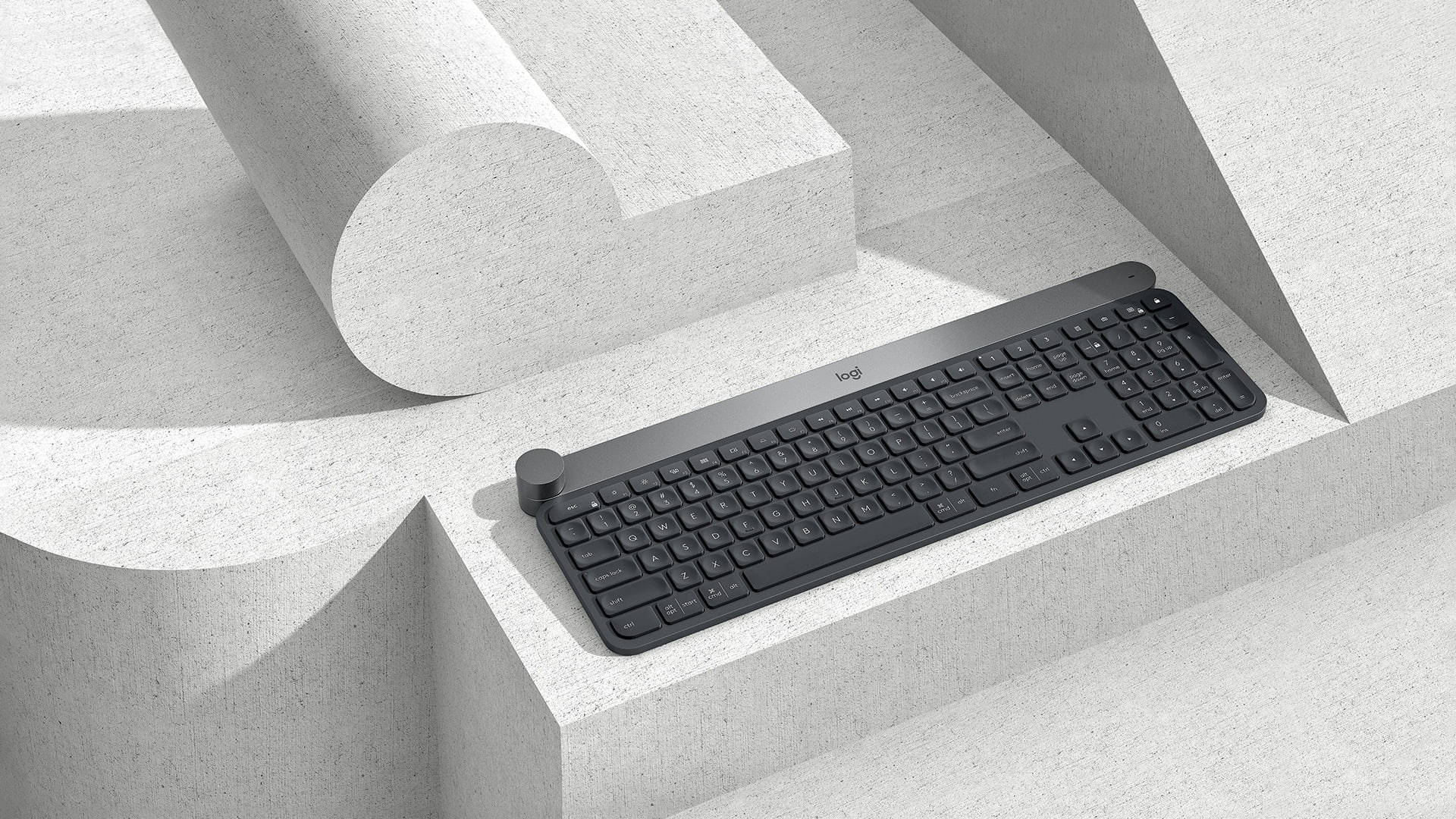 Logitech, minimalist, wireless keyboard, Full HD Desktop Wallpaper