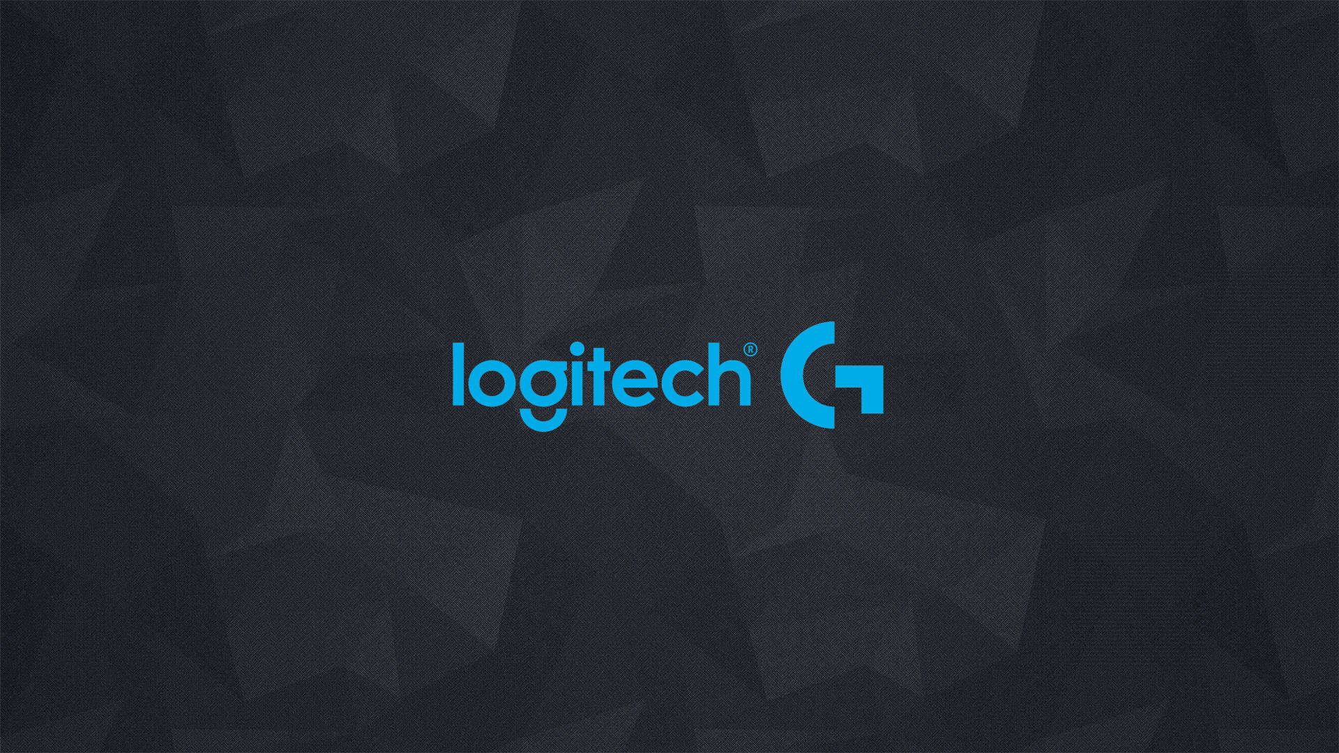 Logitech G, blue, dark geometric polygonal background, Full HD Desktop Wallpaper