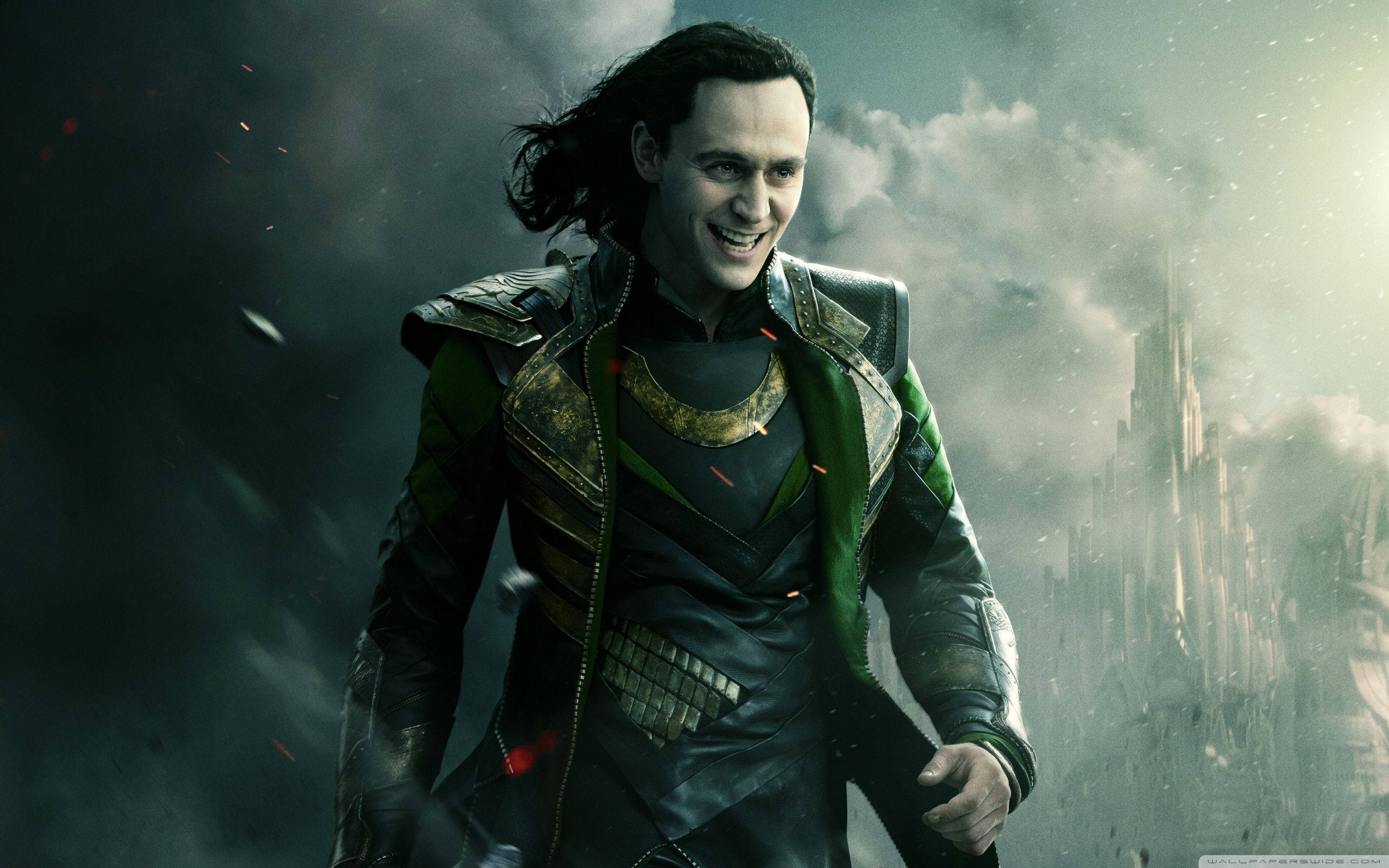 Loki, battleground, stormy skies, 2K Desktop Wallpaper