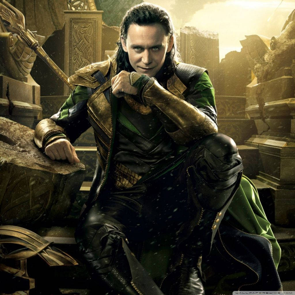 Loki, wrecked throne, ancient stone throne, SD Desktop Wallpaper