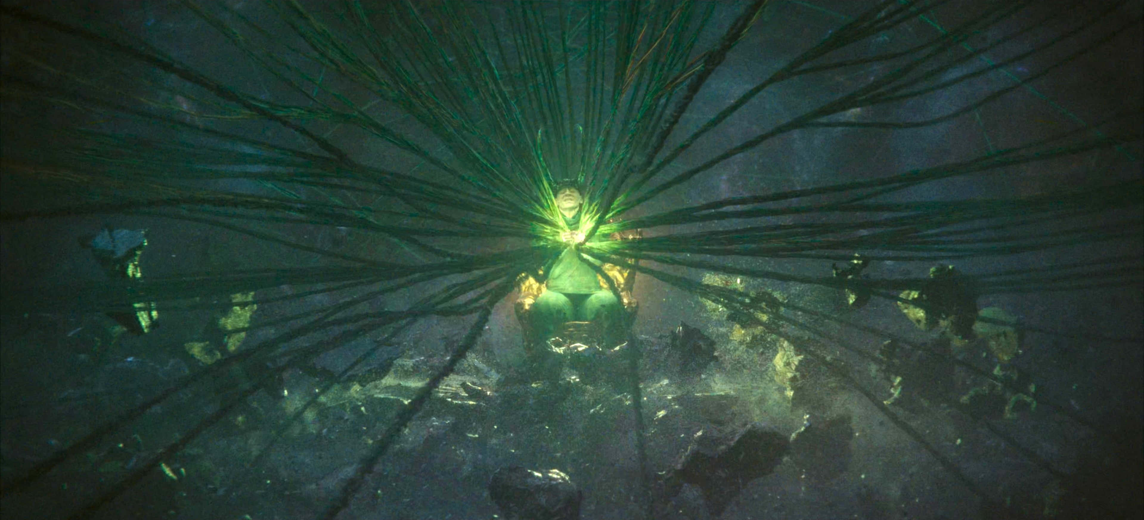 Loki Season 2, green mystical energy, glowing green humanoid figure, 2K Desktop Wallpaper