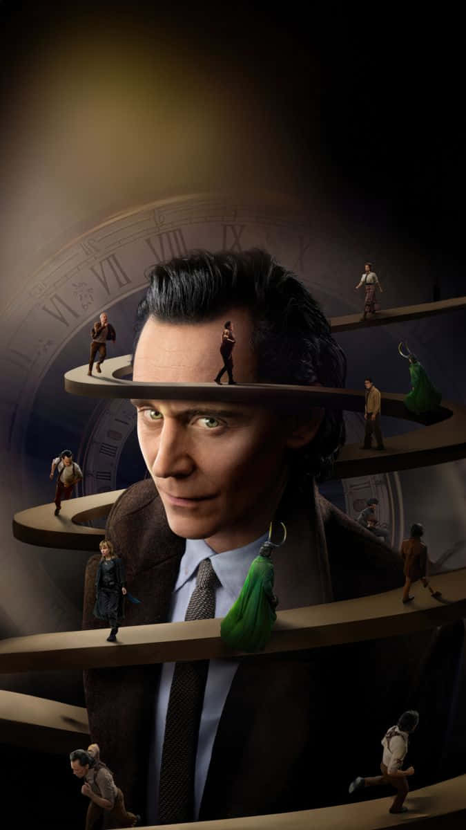 Loki Season 2, suit, spiraling clockwork platforms, SD Phone Wallpaper