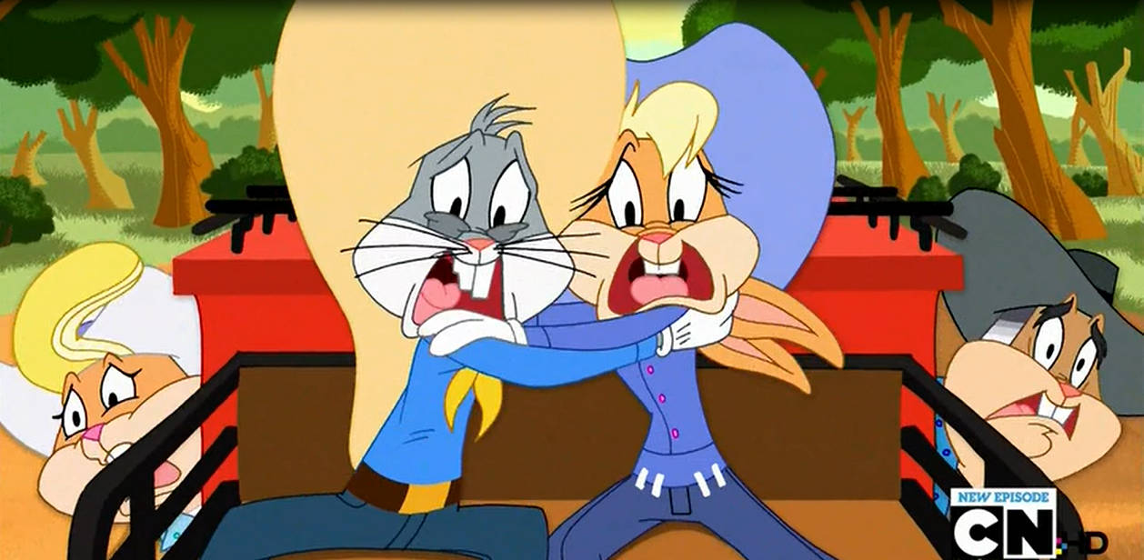 Lola Bunny, cowboy episode, blue outfits, SD Desktop Wallpaper
