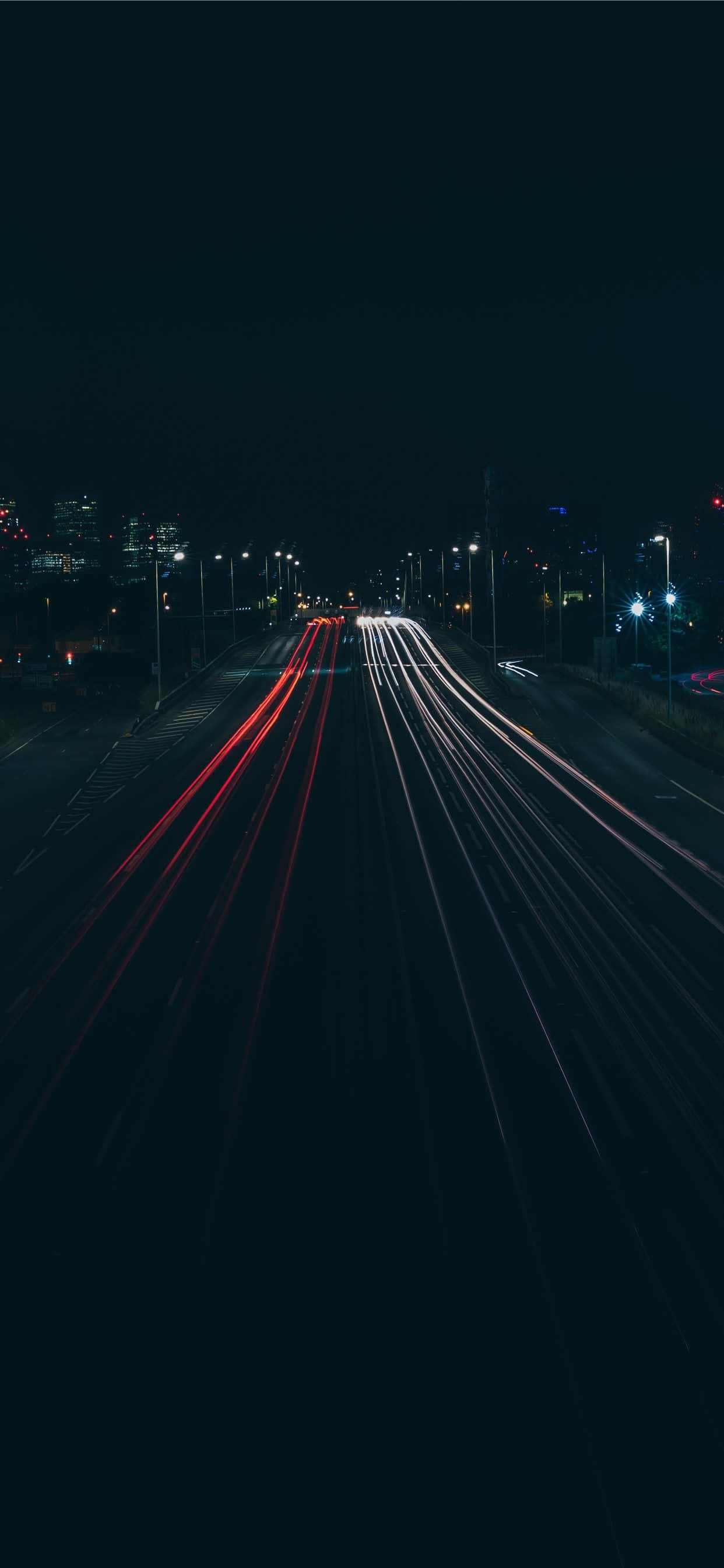 London, iPhone, red and white car lights, 2K Phone Wallpaper