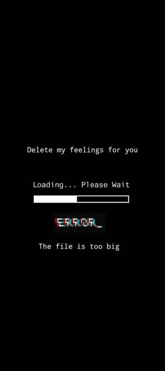 black screen, glitchy text, loading bar, SD Phone Wallpaper