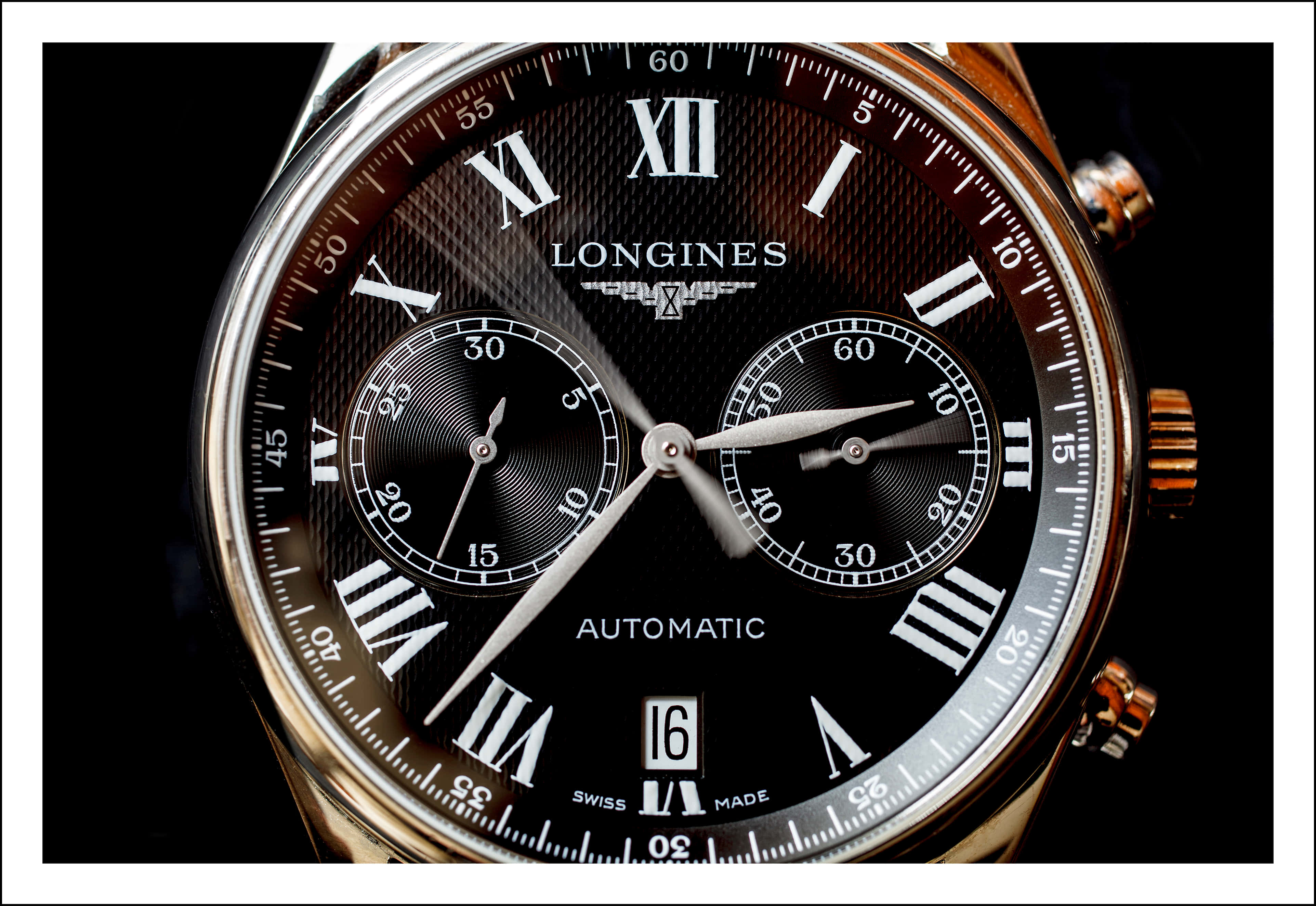 Longines, automatic watch, chronograph watch, 4K Desktop Wallpaper