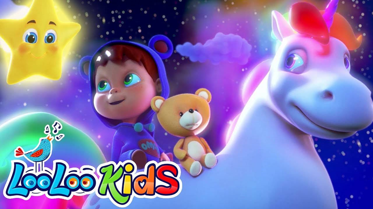 Looloo Kids, bear hoodie, glowing unicorn, HD Desktop Wallpaper