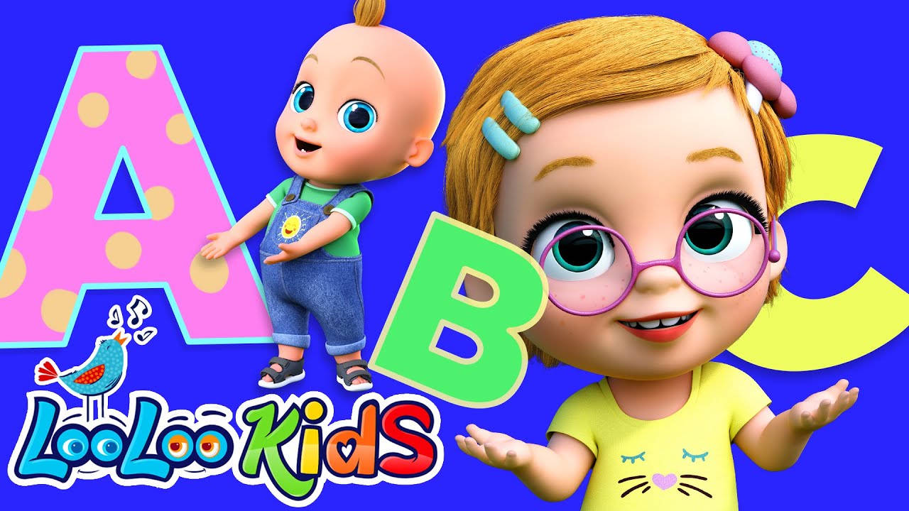 Looloo Kids, alphabet letters, cartoon kids, HD Desktop Wallpaper