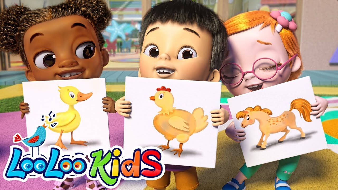 Looloo Kids, duck, chicken, HD Desktop Wallpaper