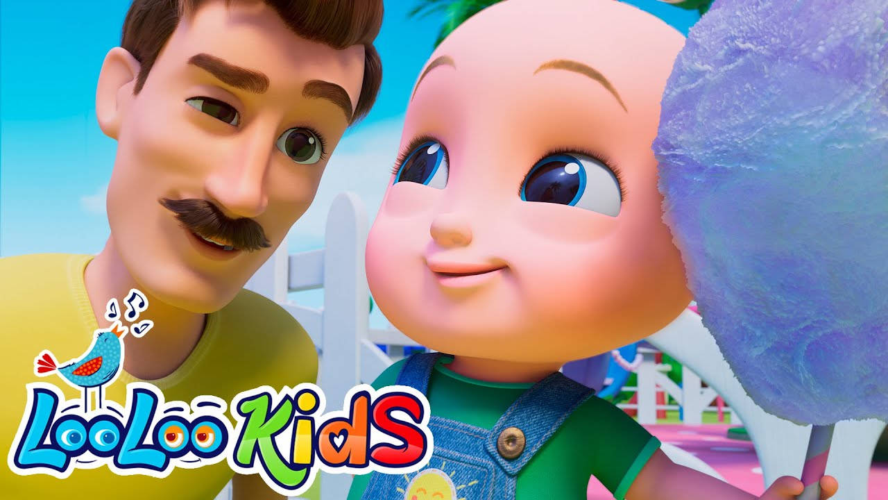 Looloo Kids, father and son, mustache, HD Desktop Wallpaper
