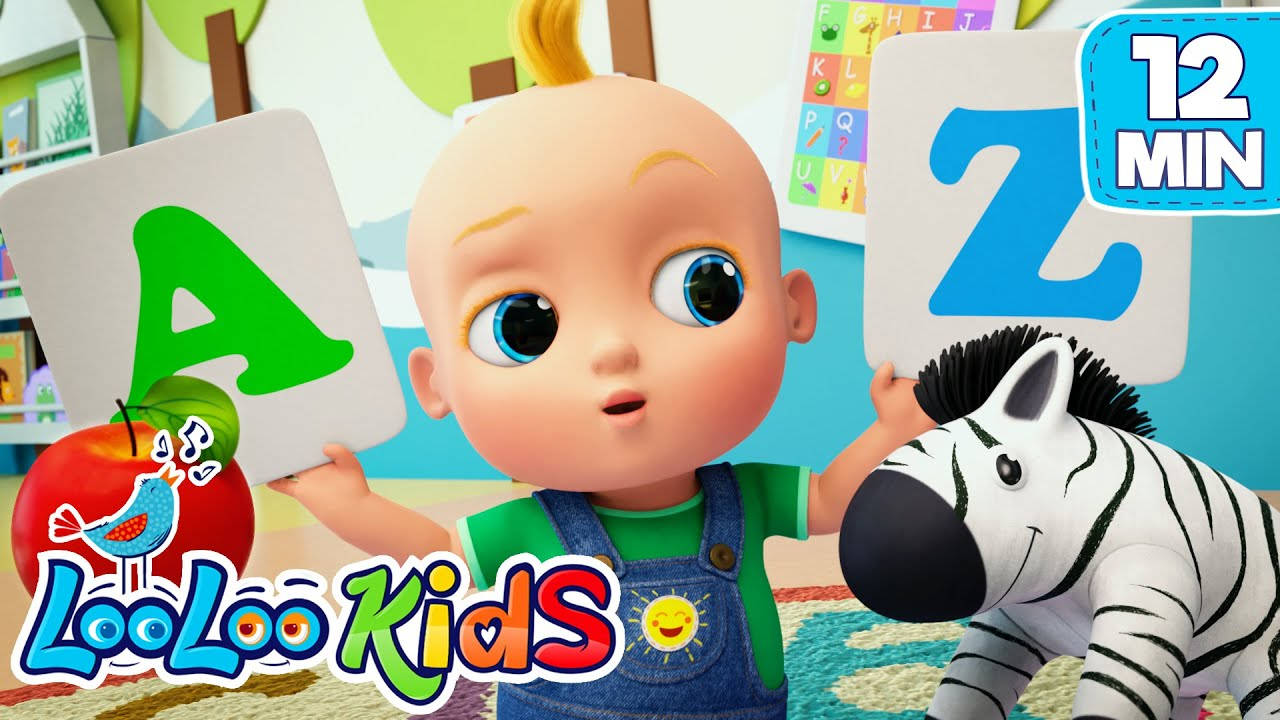 Looloo Kids, A To Z, cartoon baby, HD Desktop Wallpaper