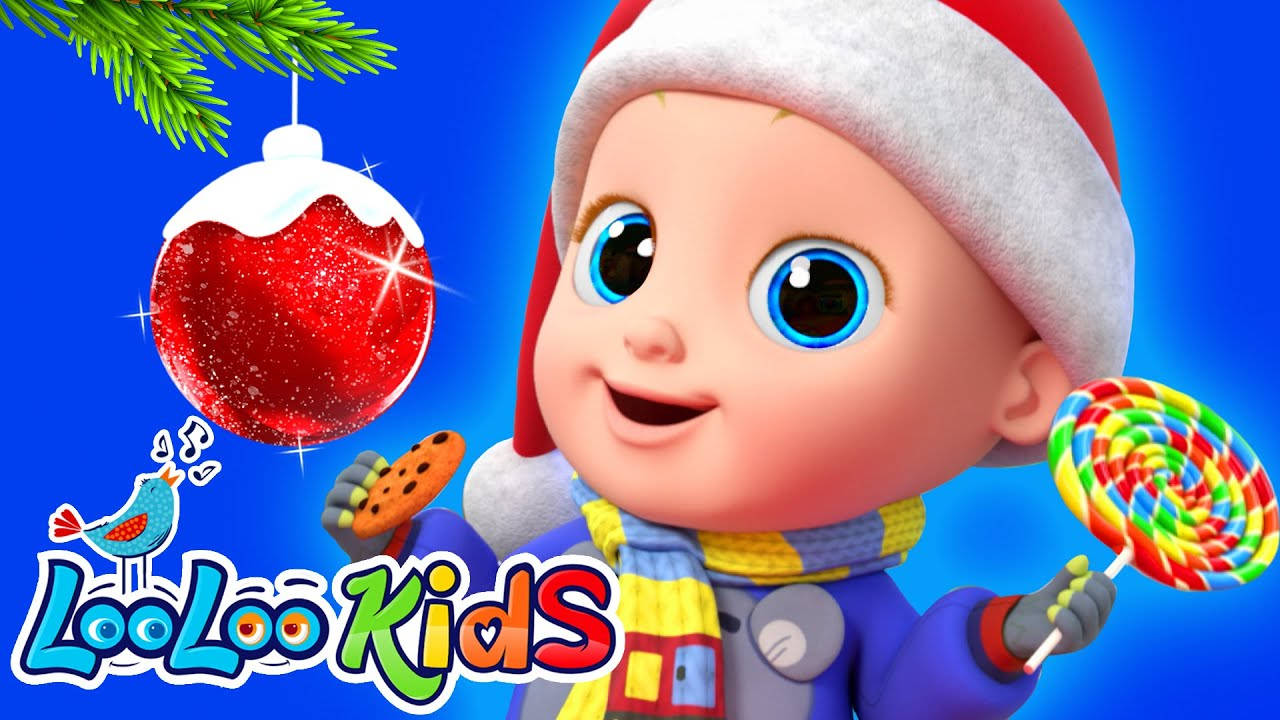 Looloo Kids, Santa hat, cookie, HD Desktop Wallpaper