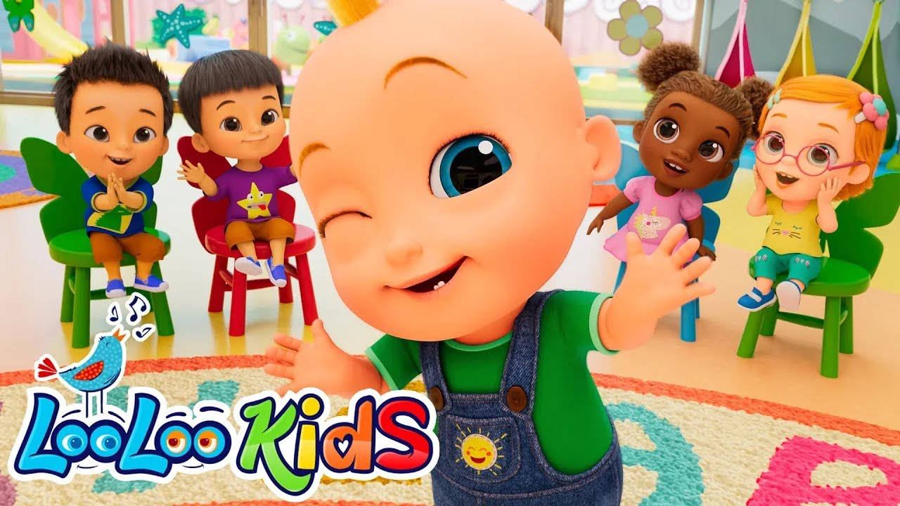 Looloo Kids, cartoon baby, four diverse children, HD Desktop Wallpaper