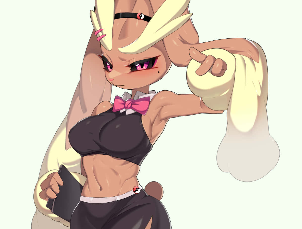 Lopunny, 3d, waitress, SD Desktop Wallpaper