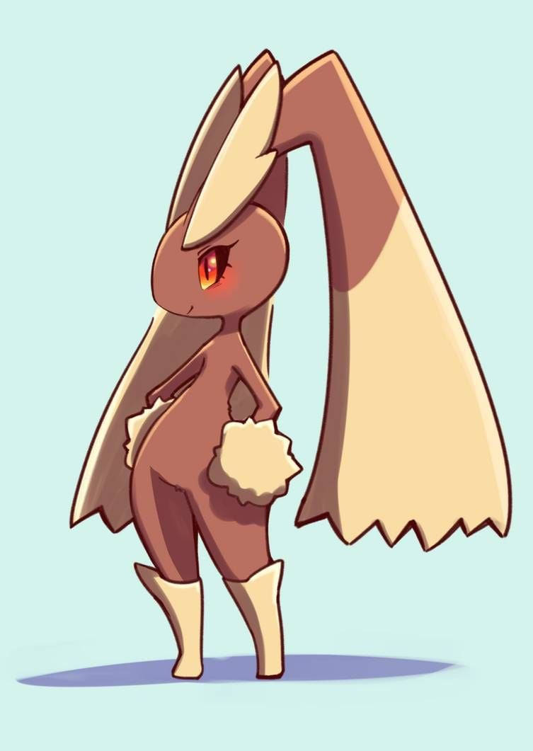 Lopunny, anime, rabbit-like creature, SD Phone Wallpaper