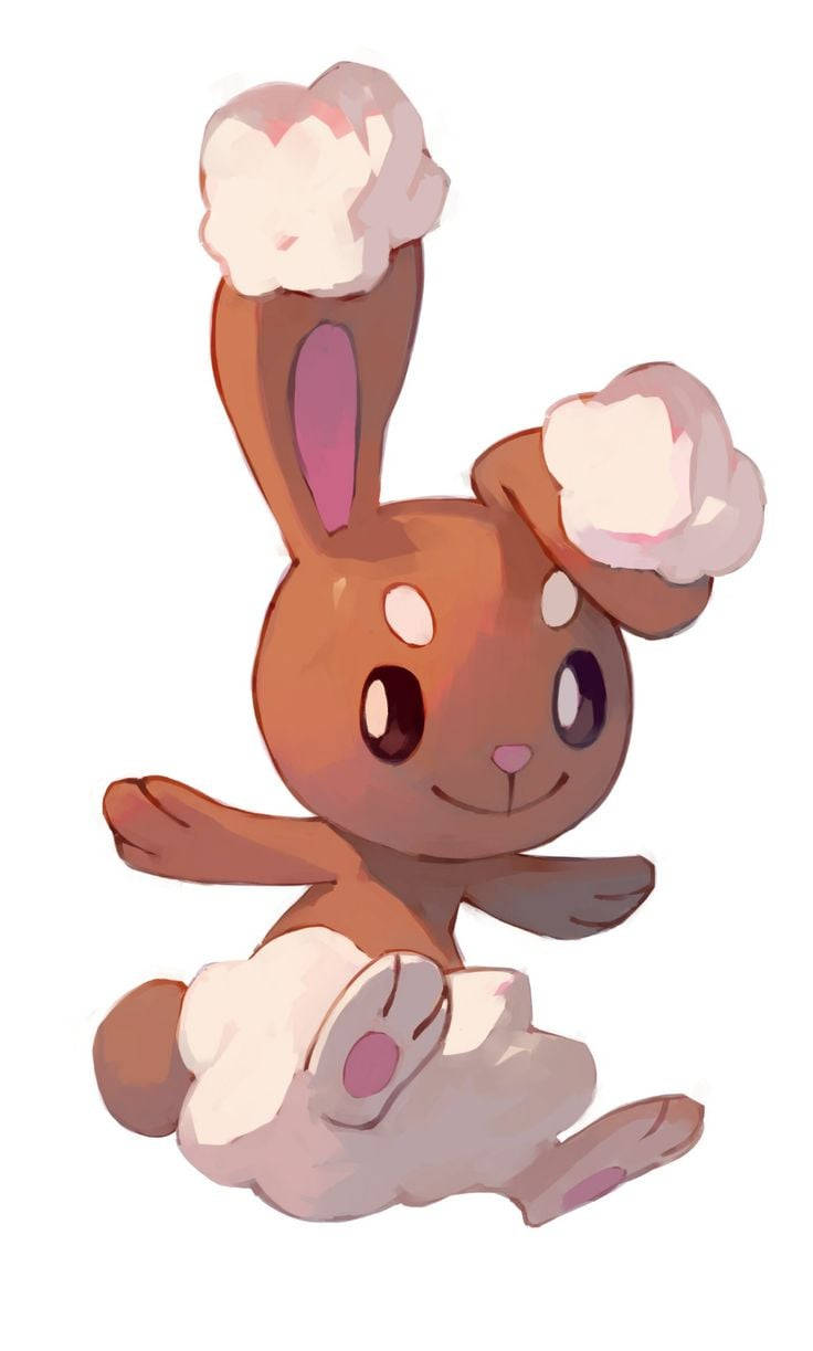 Lopunny, starter form, brown bunny, SD Phone Wallpaper