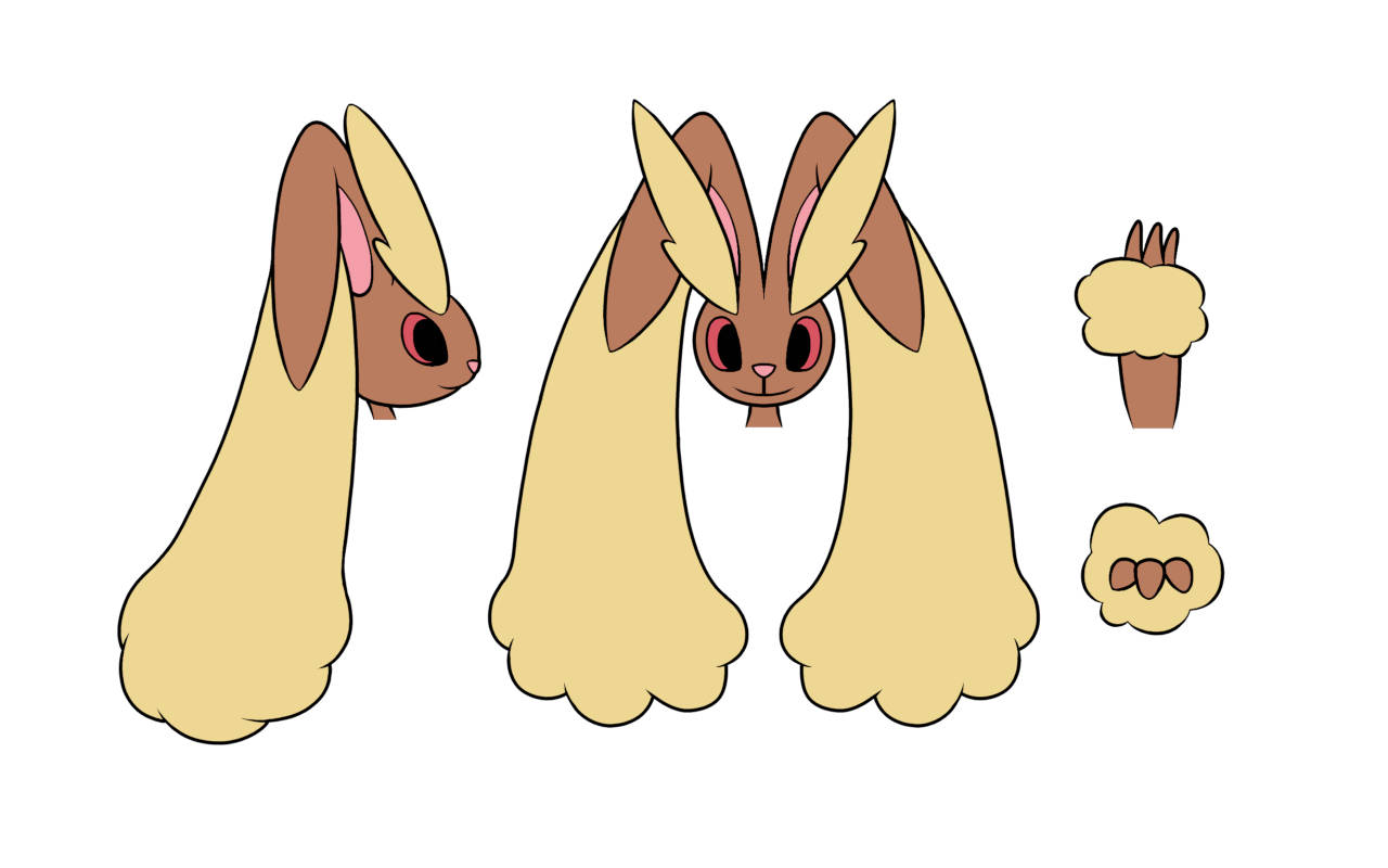 Lopunny, pokemon, long-eared rabbit-like creature, HD Desktop Wallpaper