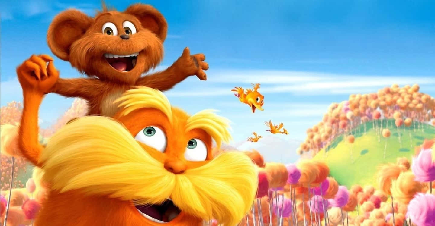 Lorax, bear, orange character, HD Desktop Wallpaper