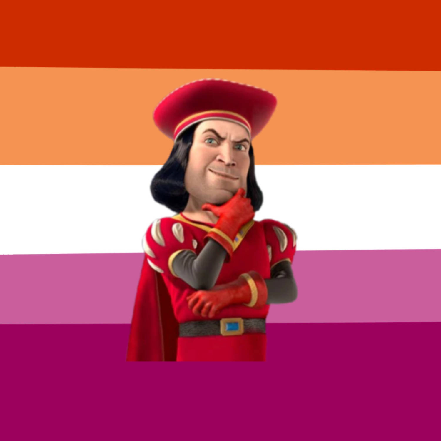 Lord Farquaad, red armor, hat, HD Desktop Wallpaper