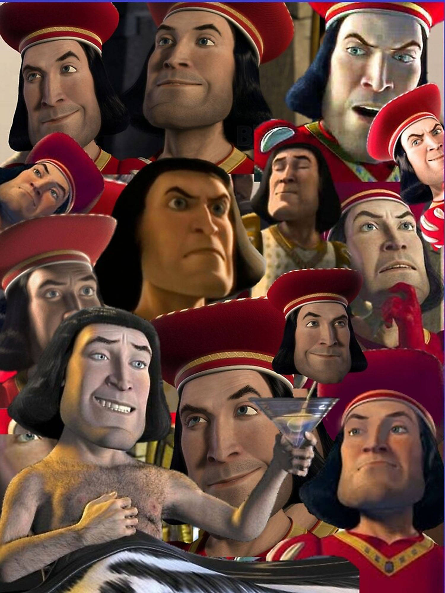 Lord Farquaad, red hats, animated characters, Full HD Phone Wallpaper