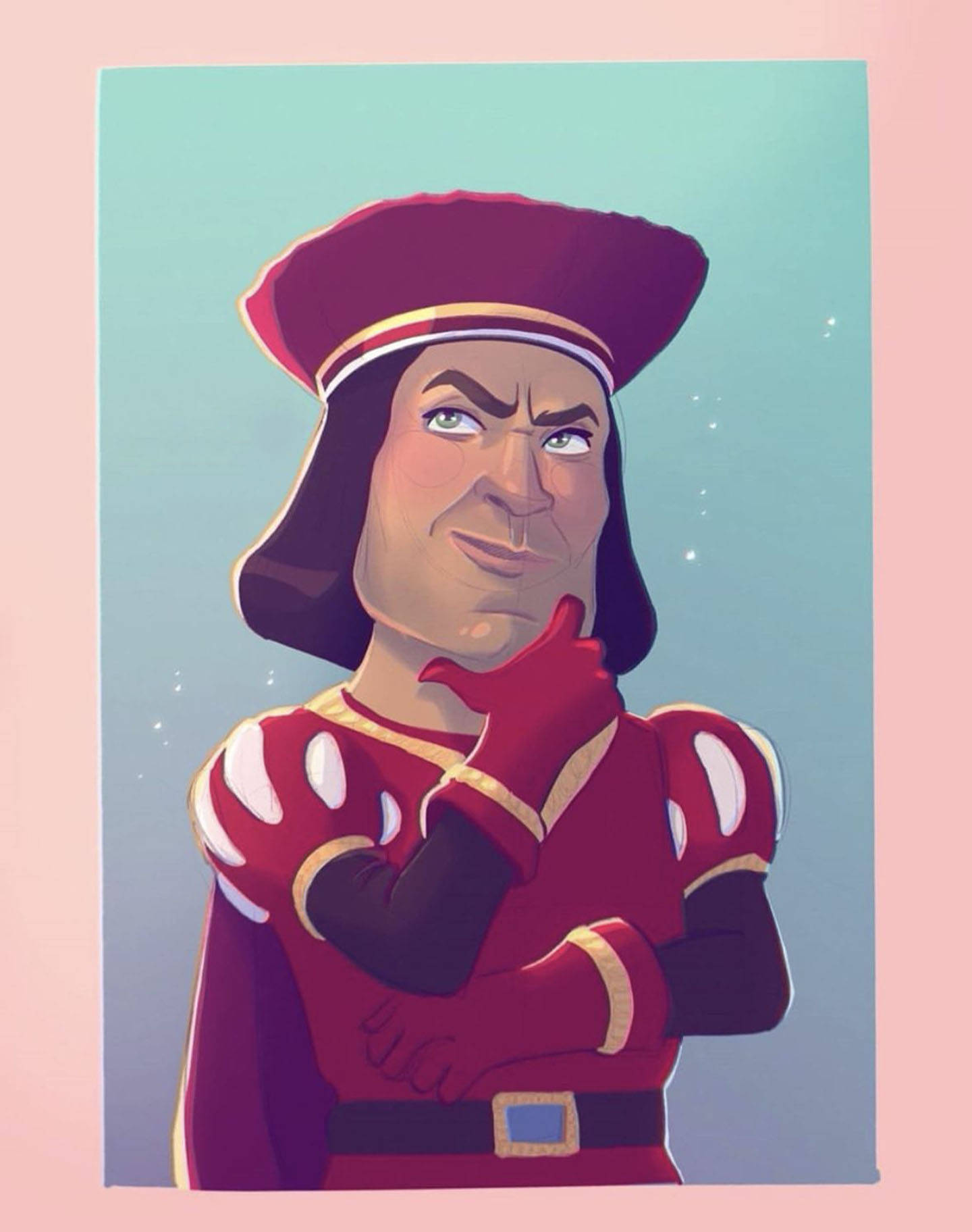 Lord Farquaad, red hat, outfit, HD Phone Wallpaper