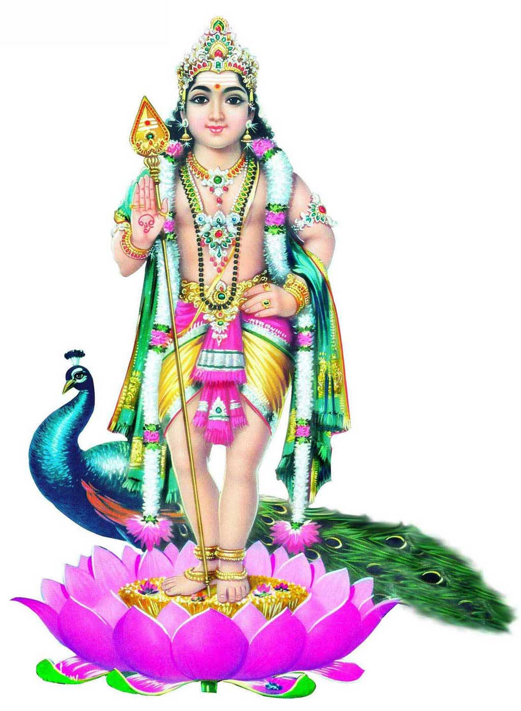 Lord Murugan, 4K, pink lotus, HD Phone Wallpaper