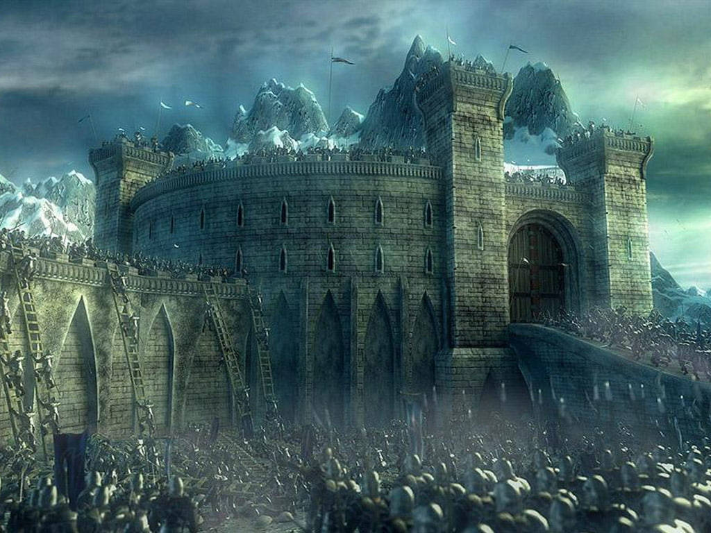 Lord Of The Rings, landscape, abstract castle, SD Desktop Wallpaper