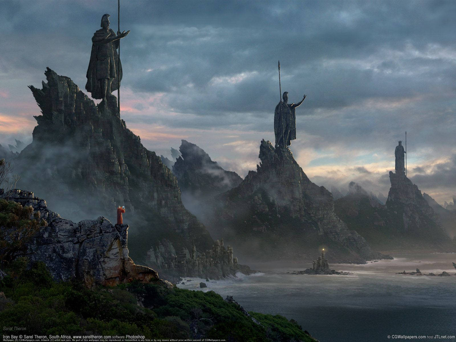 Lord Of The Rings, mountain, group of people, HD Desktop Wallpaper