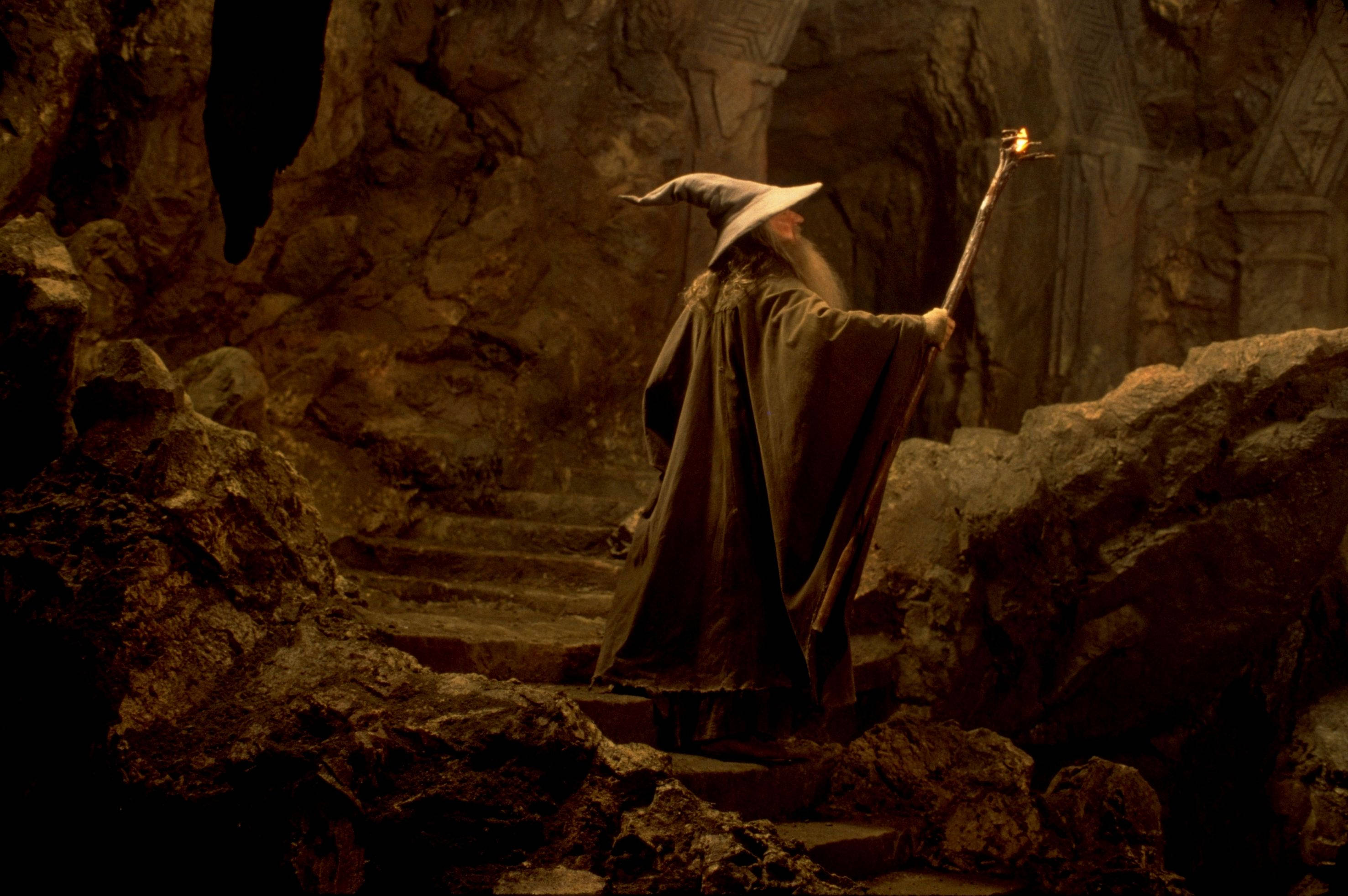 wizard, pointed hat, cloak, 2K Desktop Wallpaper