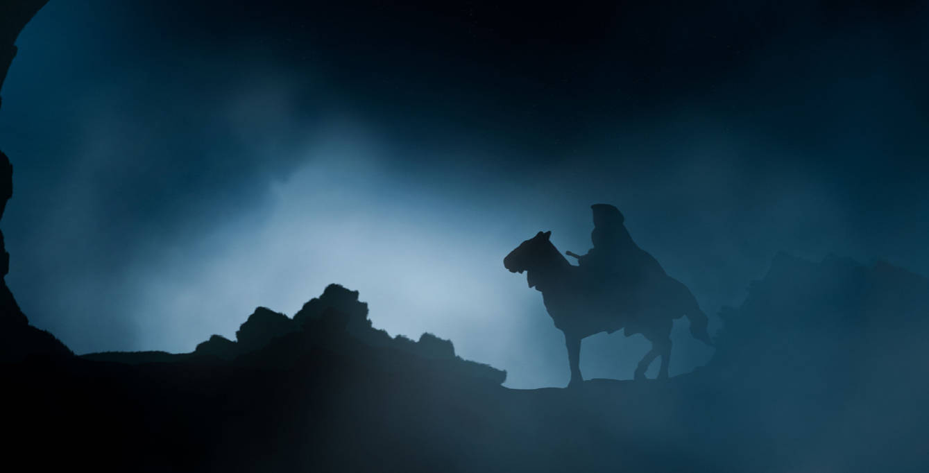 Misty Black 4K, Lord Of The Rings, silhouette, HD Desktop Wallpaper