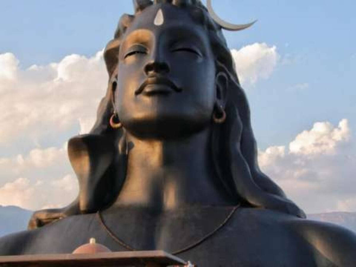 Lord Shiva, crescent moon, third eye, SD Desktop Wallpaper