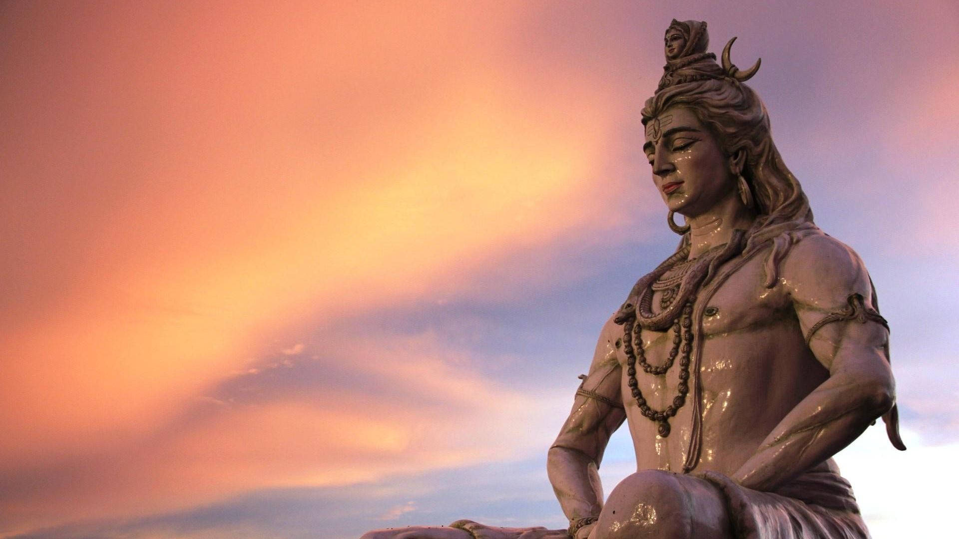 Lord Shiva, HD statue, stone statue, Full HD Desktop Wallpaper