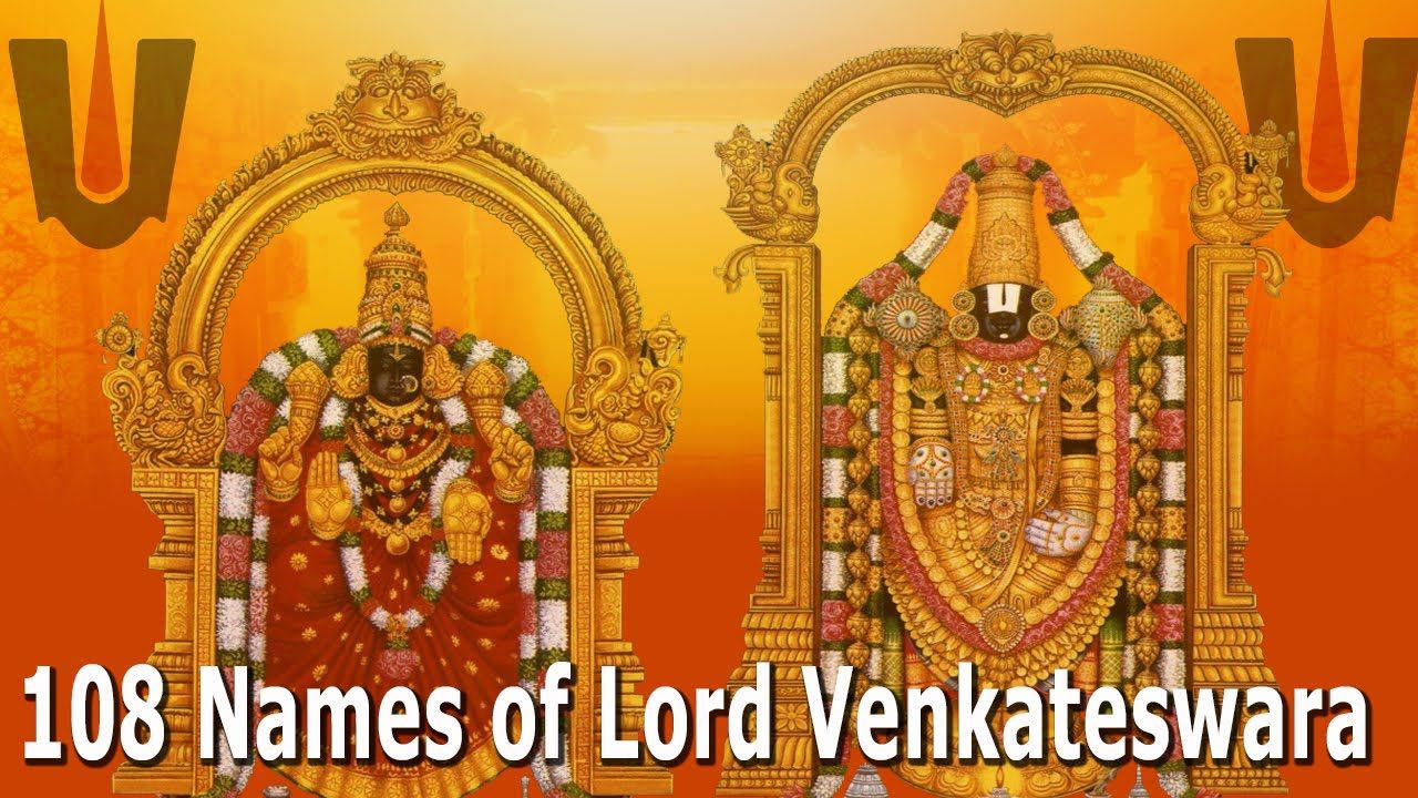 Lord Venkateswara, 108 Names, golden deities, HD Desktop Wallpaper