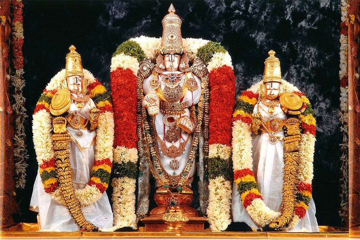 Lord Venkateswara, Hindu deities, gold jewelry, SD Desktop Wallpaper