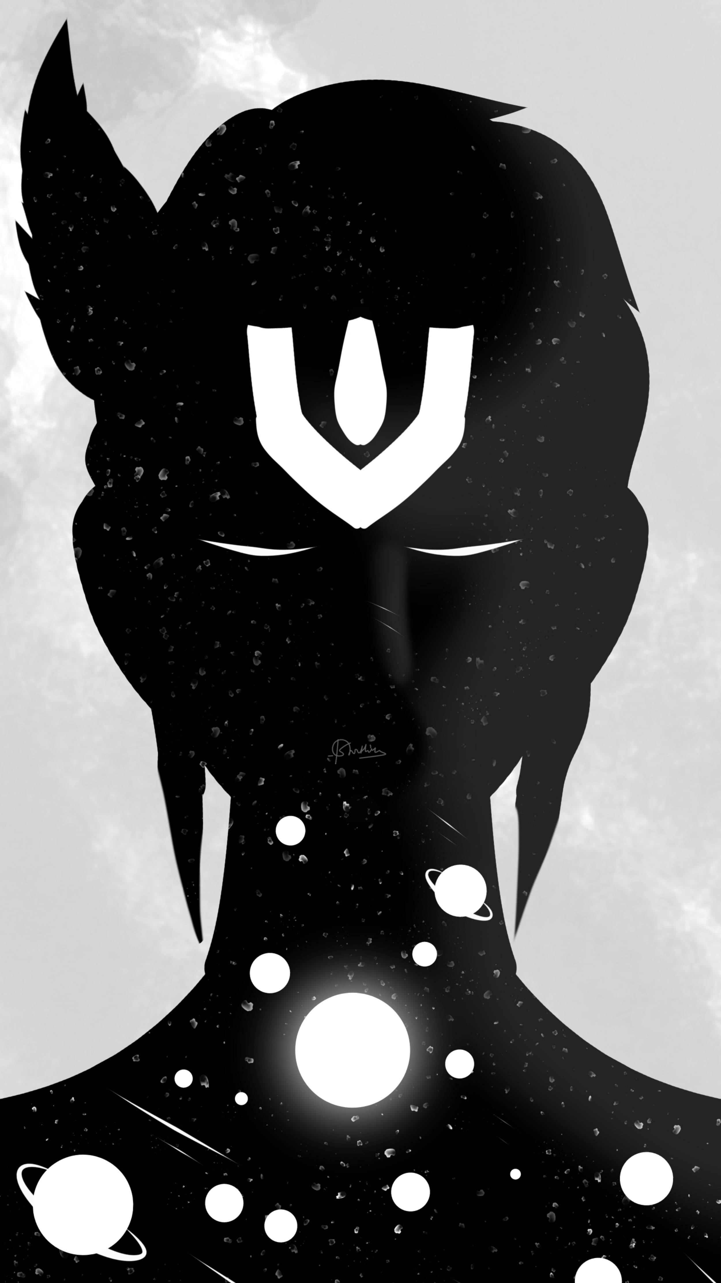 Lord Vishnu, horned figure, celestial bodies, 4K Phone Wallpaper