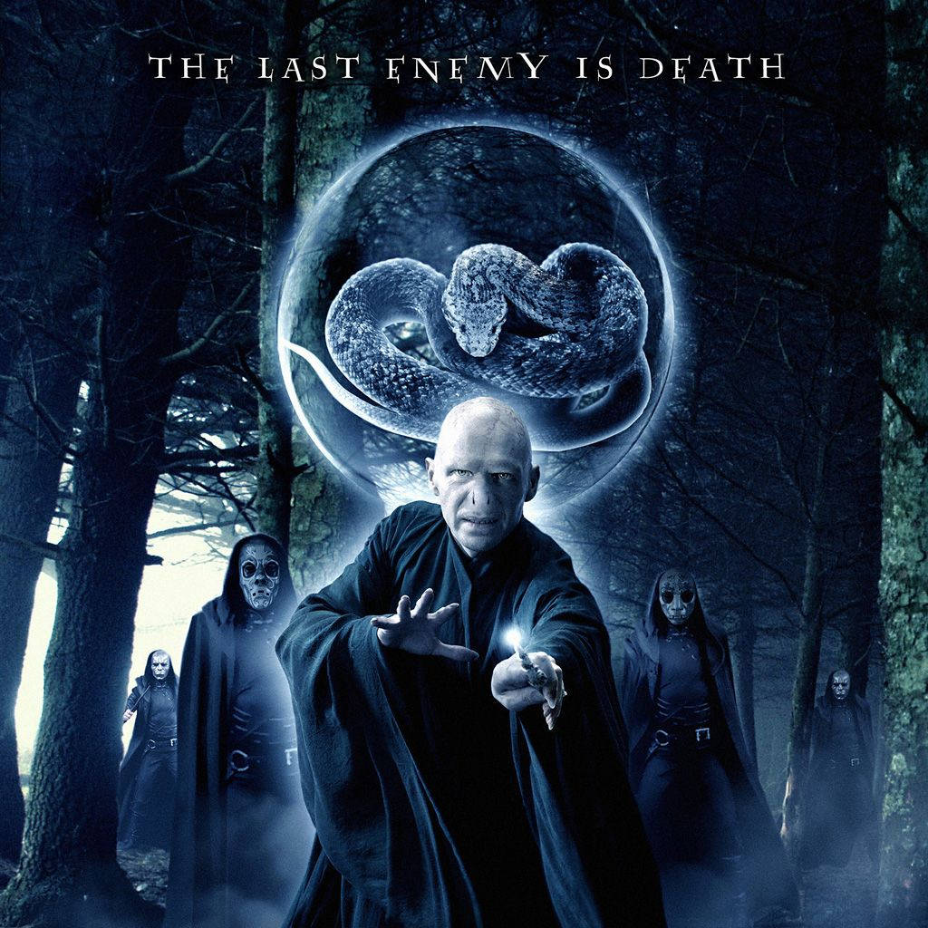 Lord Voldemort, dark robe, gloomy forest, SD Desktop Wallpaper