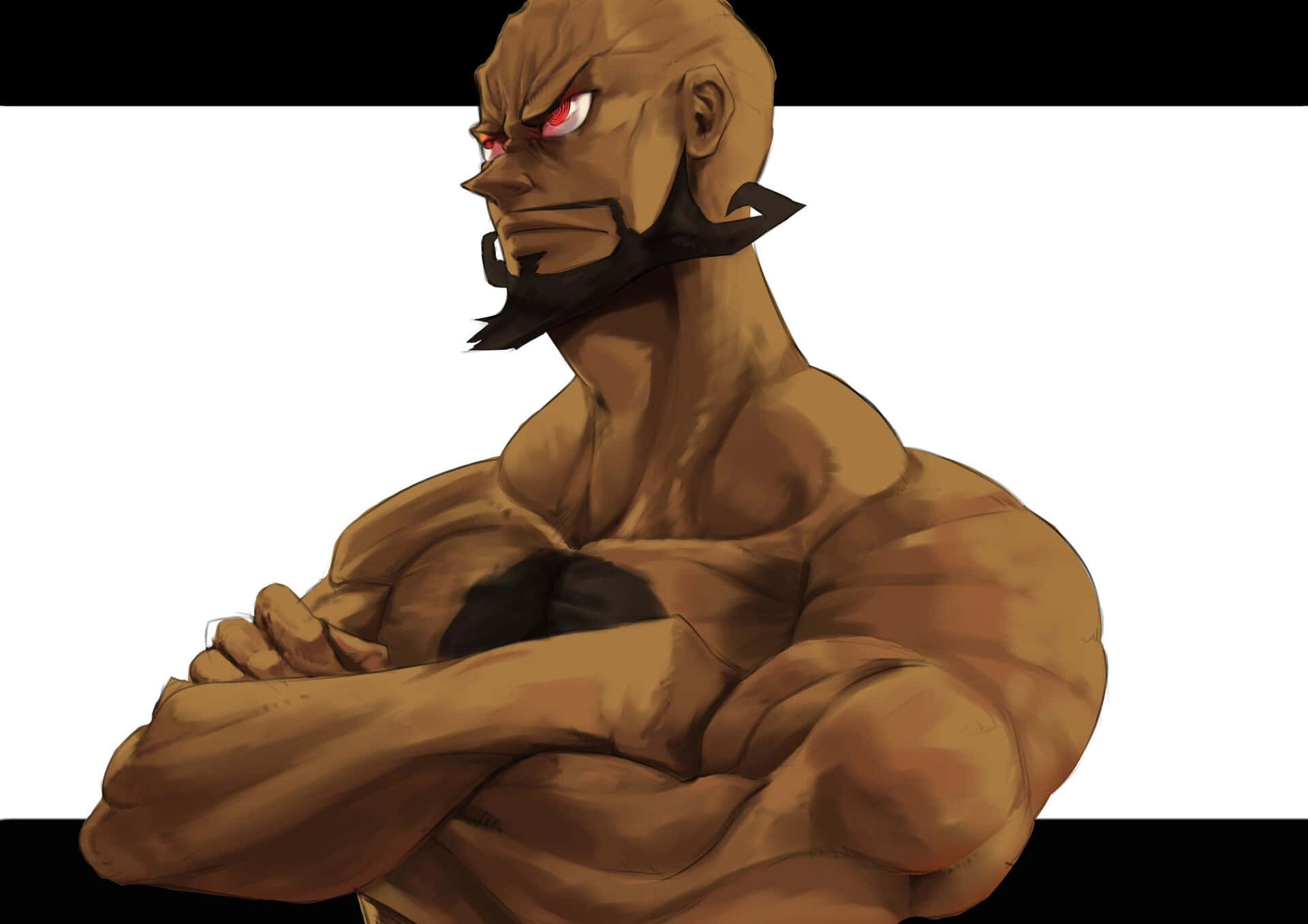 Lordgenome, red eyes, black beard, Full HD Desktop Wallpaper