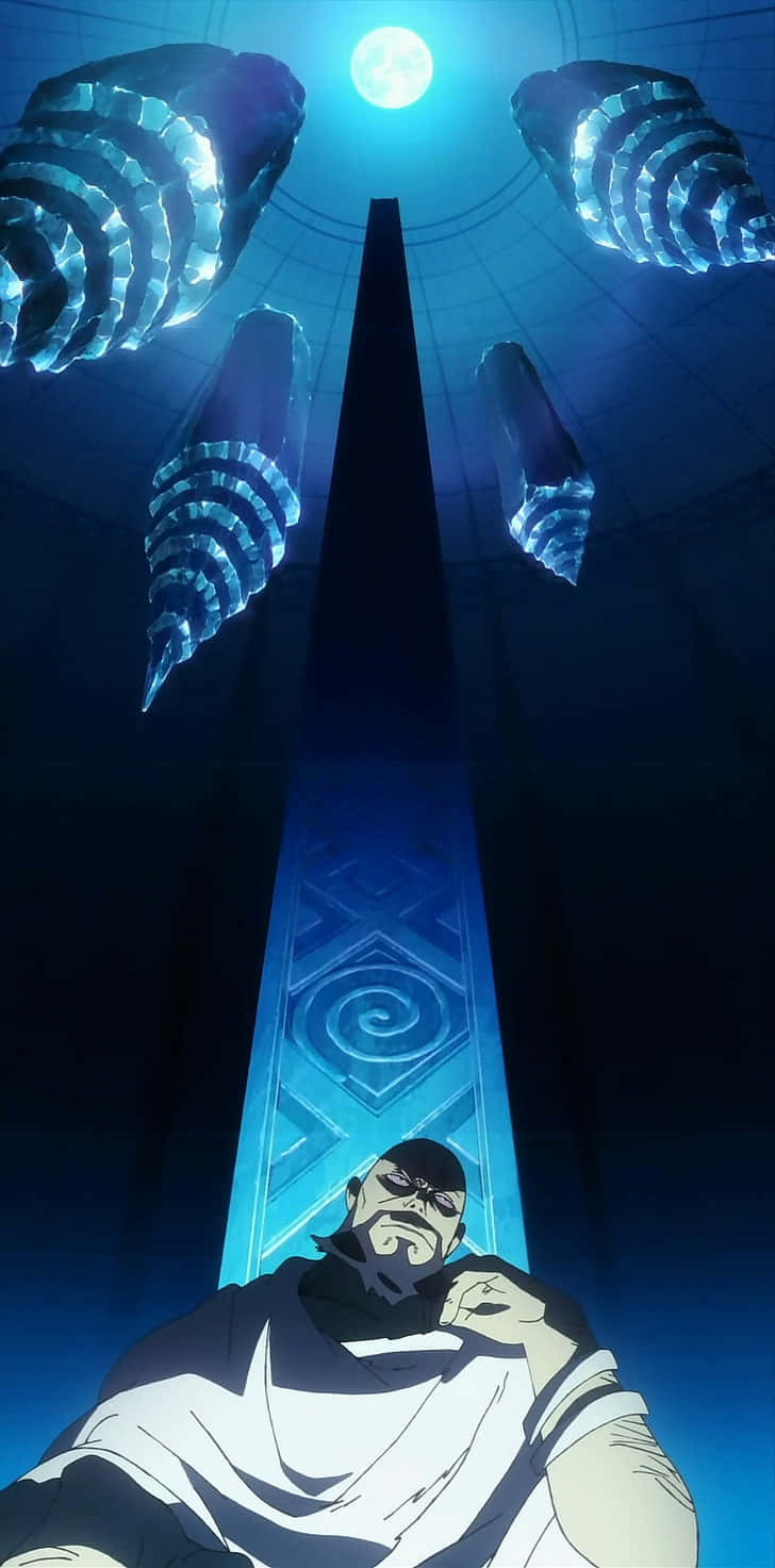 Lordgenome, white robes, towering blue monolith, HD Phone Wallpaper