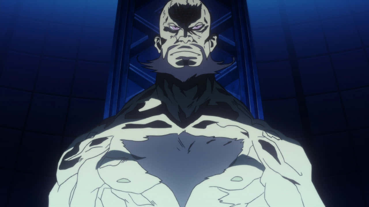 Lordgenome, glowing purple eyes, black markings, HD Desktop Wallpaper