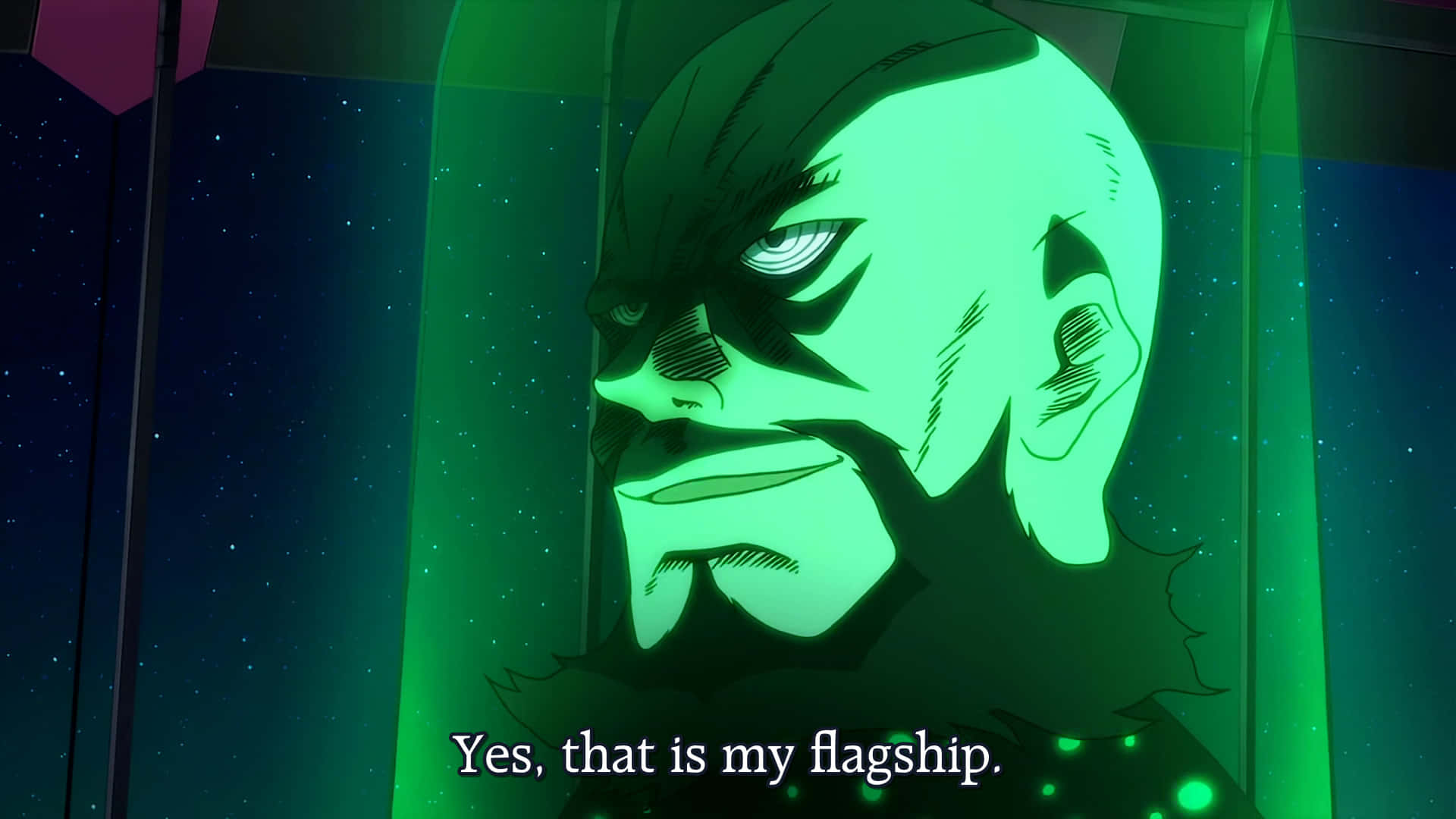 Lordgenome, bald anime man, stern expression, Full HD Desktop Wallpaper
