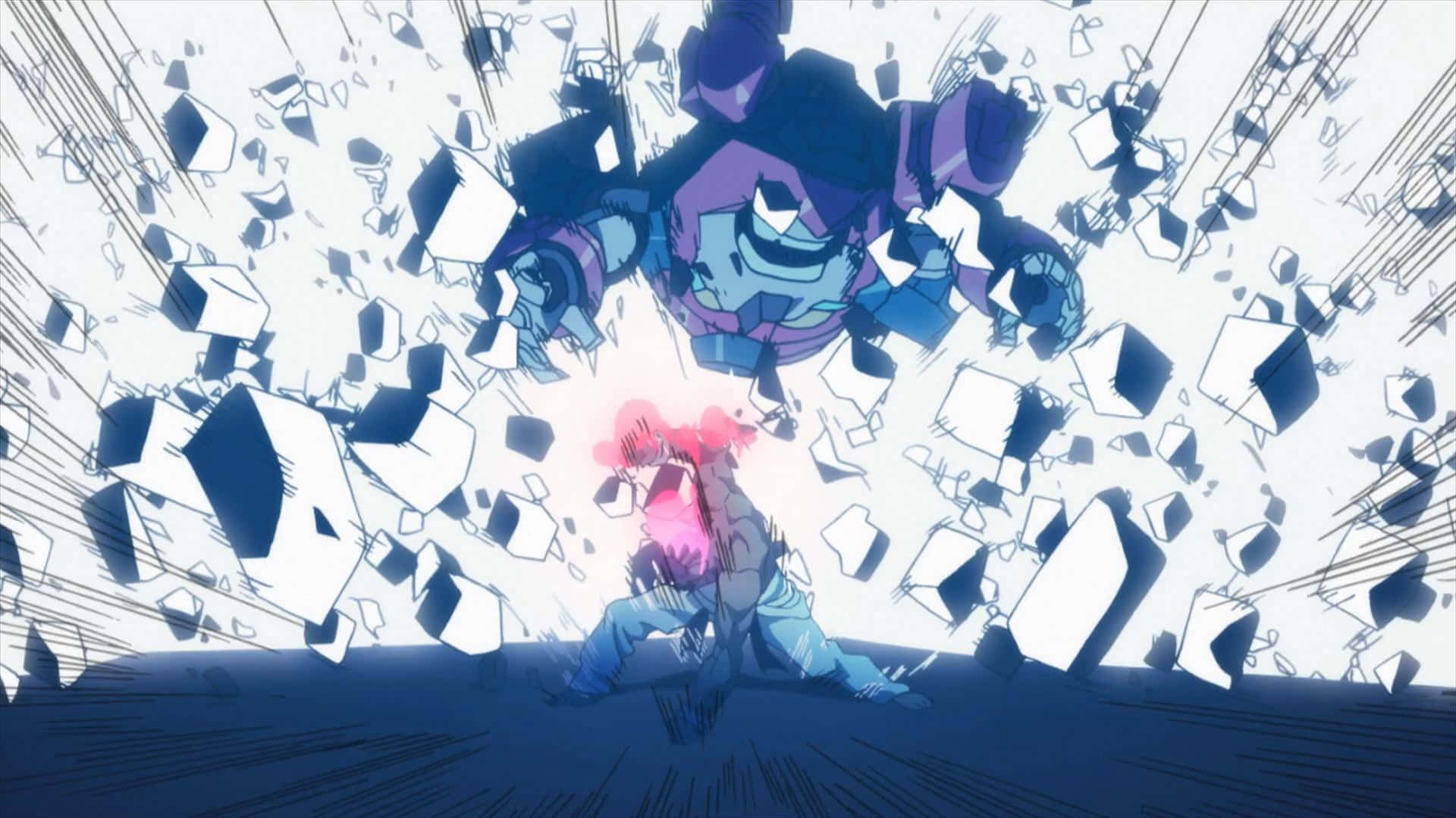 Lordgenome, pink-haired anime character, glowing attack, Full HD Desktop Wallpaper