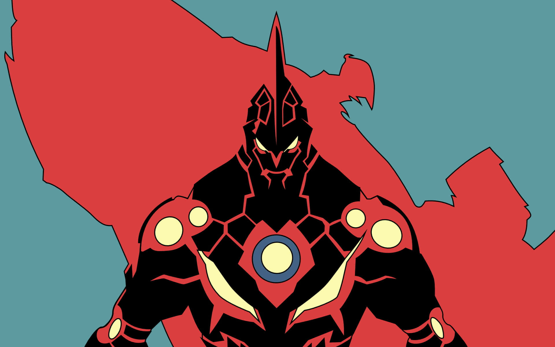 Lordgenome, black armored warrior, glowing yellow eyes, Full HD Desktop Wallpaper
