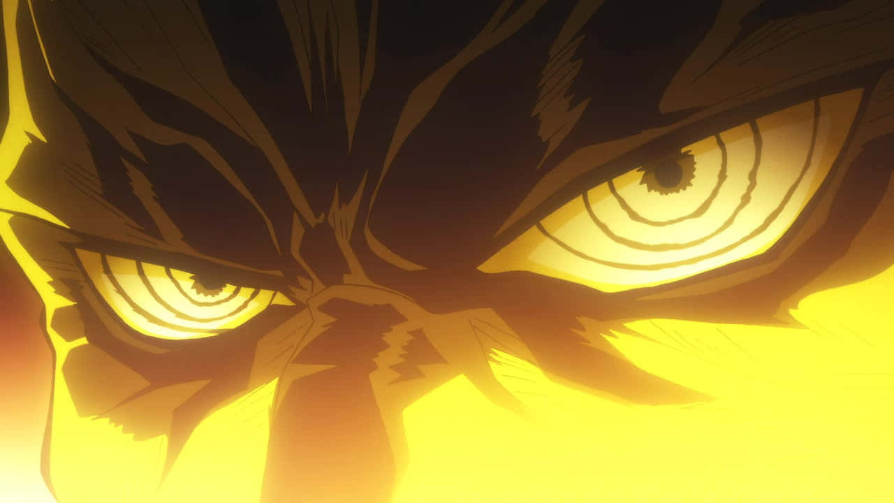 Lordgenome, glowing yellow eyes, sharp black lines, HD Desktop Wallpaper