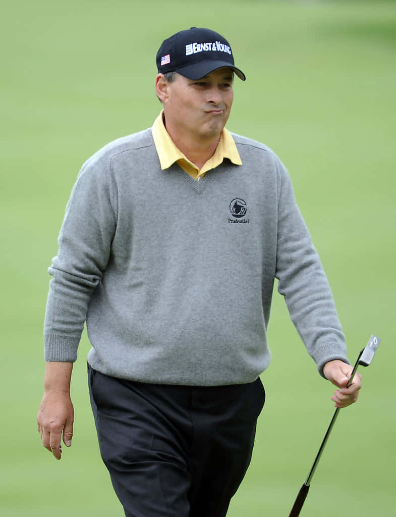 Loren Roberts, gray sweater, black cap, SD Phone Wallpaper