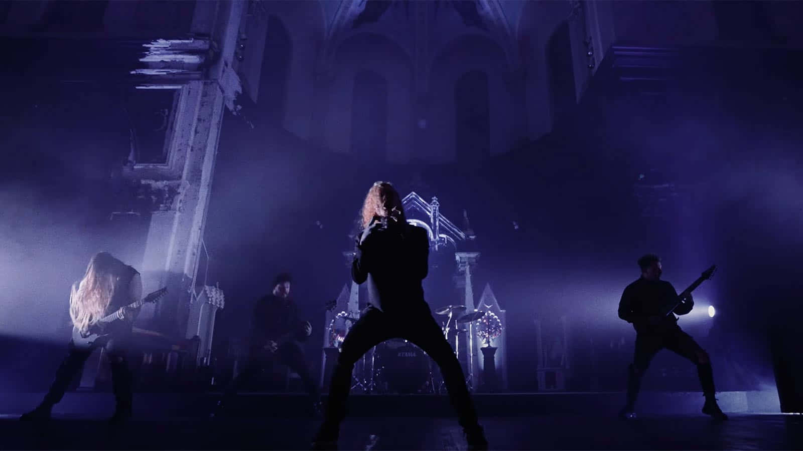 Lorna Shore, live performance, silhouette, HD Desktop Wallpaper