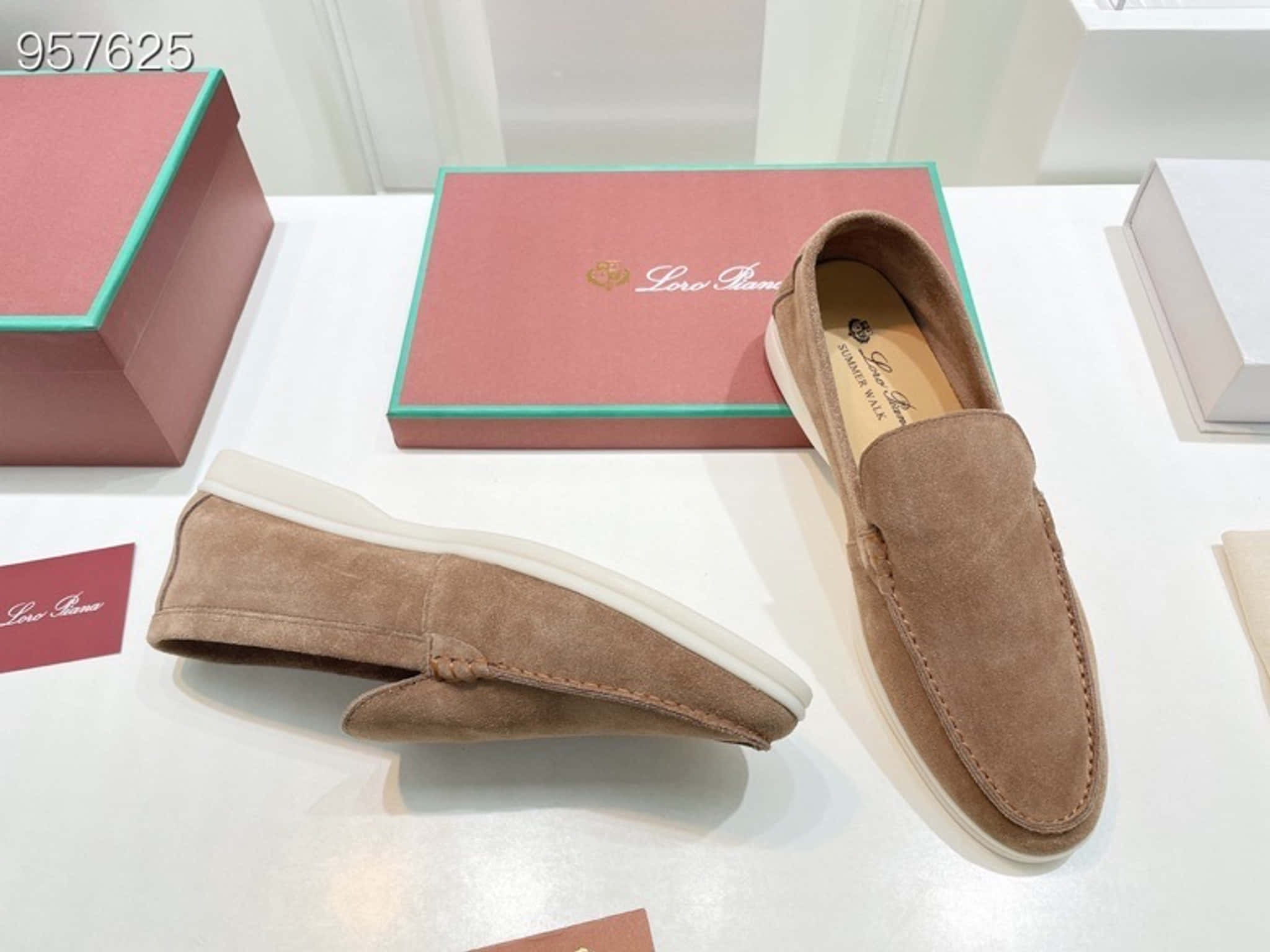 Loro Piana, summer loafers, tan suede, Full HD Desktop Wallpaper