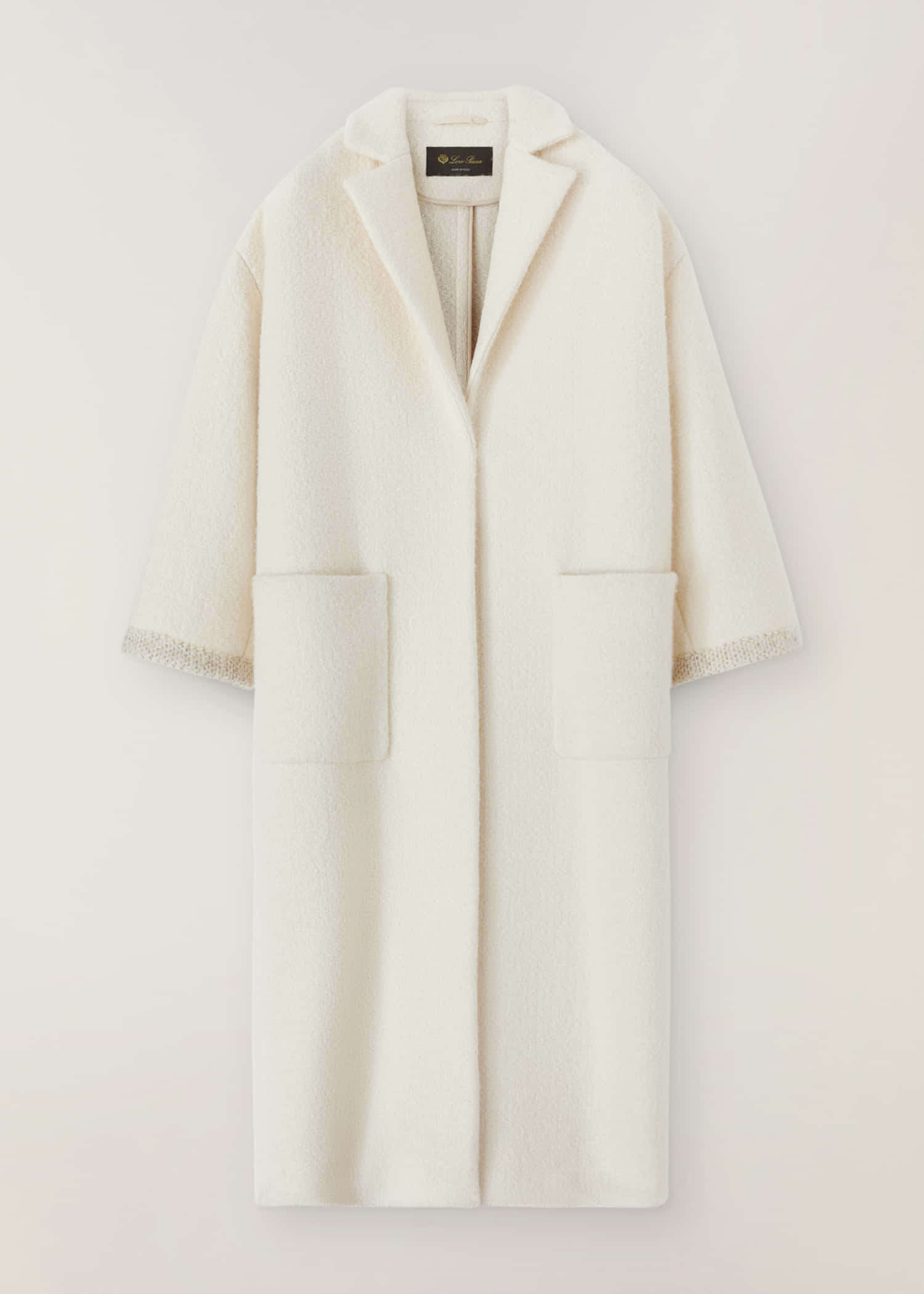Loro Piana, wrap coat, creamy white, Full HD Phone Wallpaper